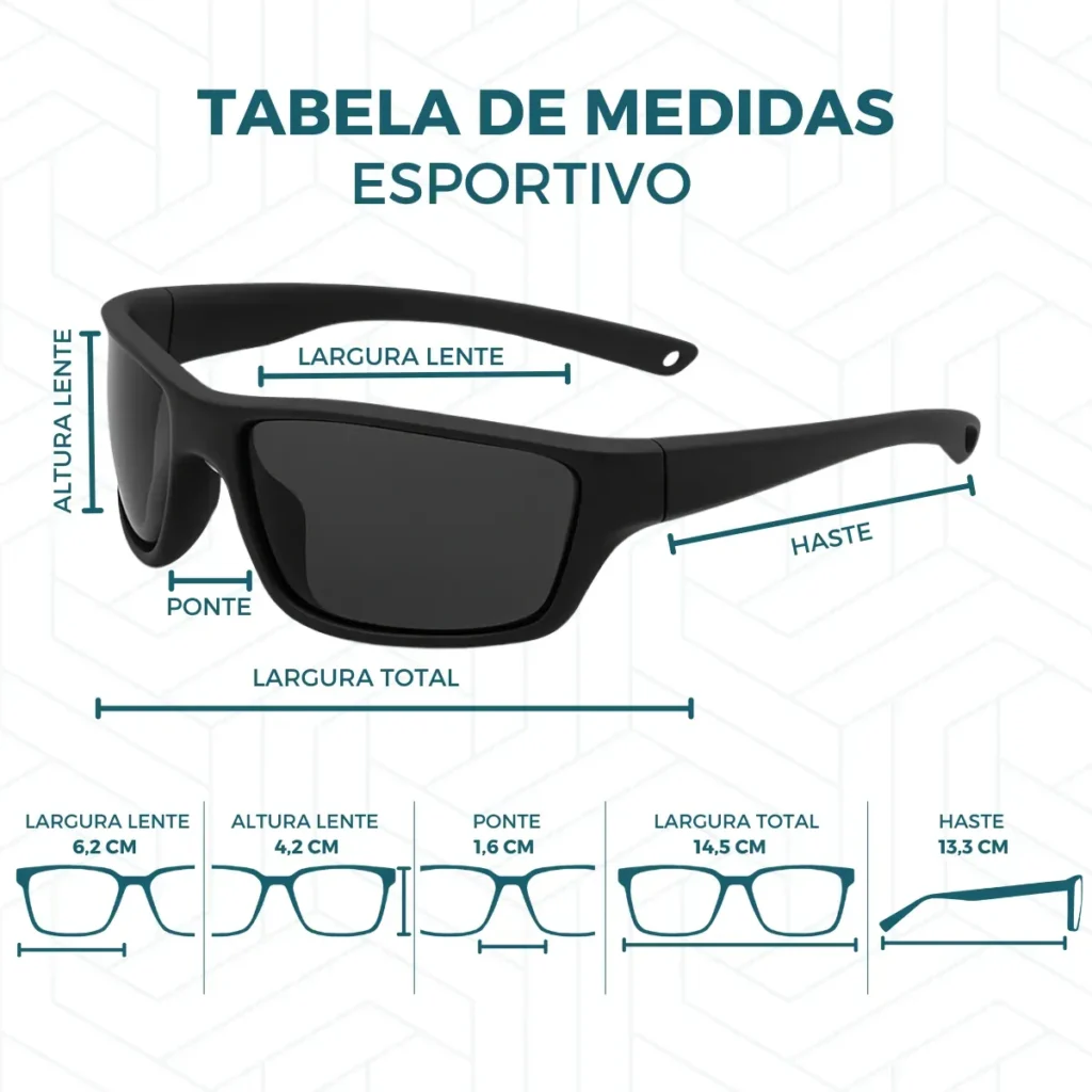 Óculos De Sol Esportivo Polarizado Uv400 Praia Bike Corrida 3