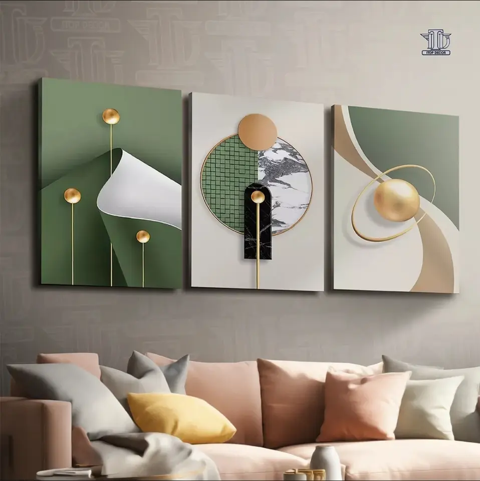 Quadros Decorativos Abstrato Premium Sintonia e Alma